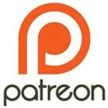 Patreon logo, an orange lower case letter P inside a circle above the word patreon in black, a Sage Intacct customer reference published by Sage