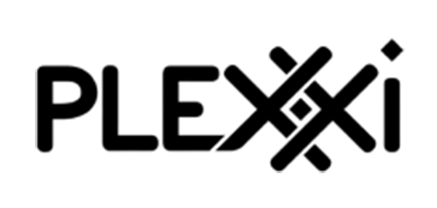 Plexxi logo: the wordmark PLEXXI in heavy black letters, the two X characters drawn as overlapping crossed strokes with a small diamond above the final i