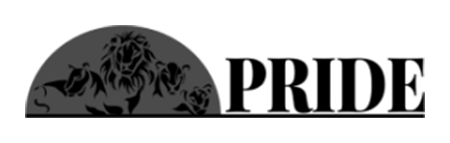 Pride Investment Partners logo, a greyscale illustration of lions inside a semicircle beside the word PRIDE in serif capitals