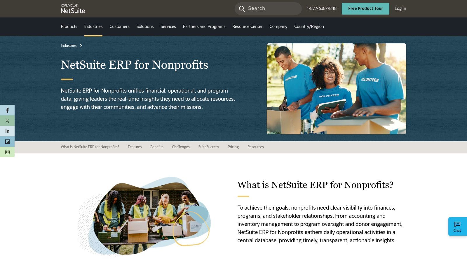 Oracle NetSuite for Nonprofits