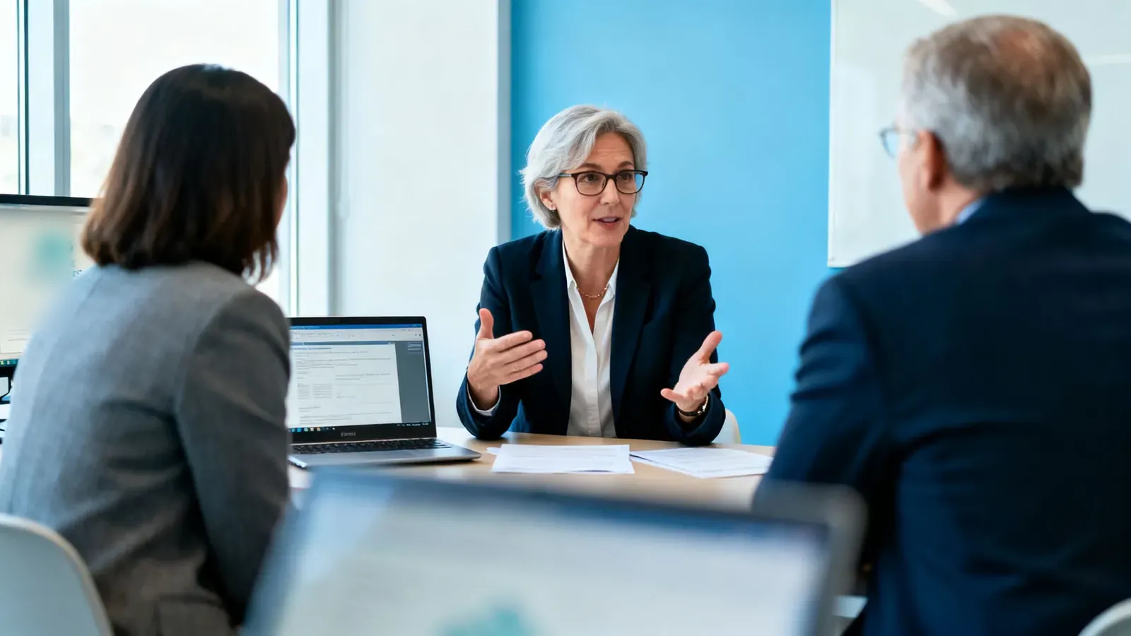 A nonprofit finance lead briefing board members