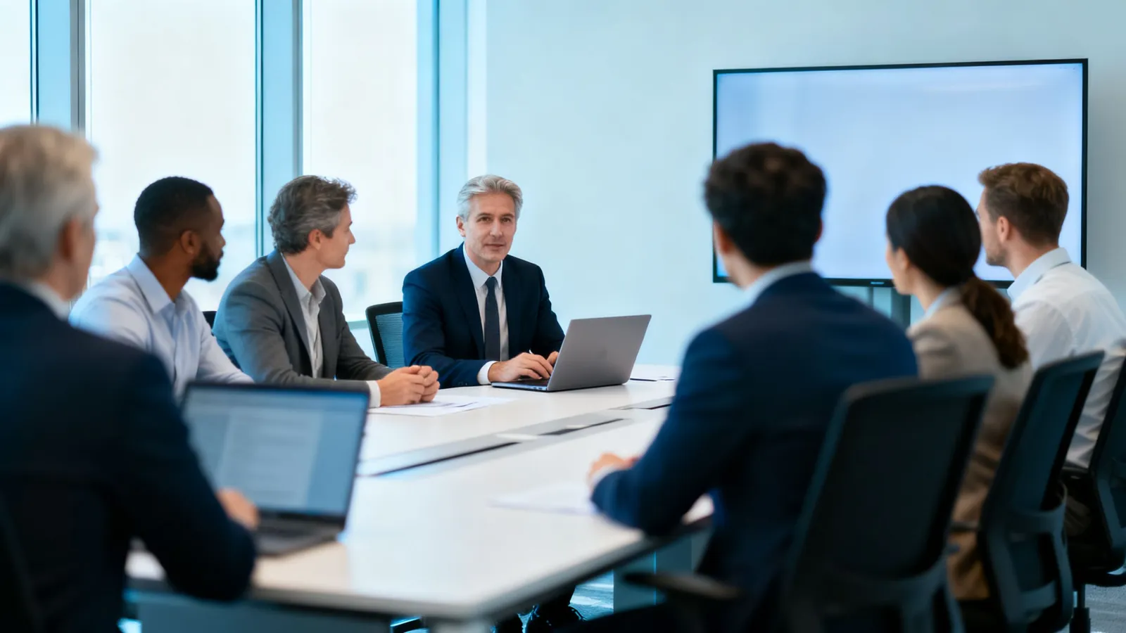 Portfolio company finance leaders meeting with an operating partner