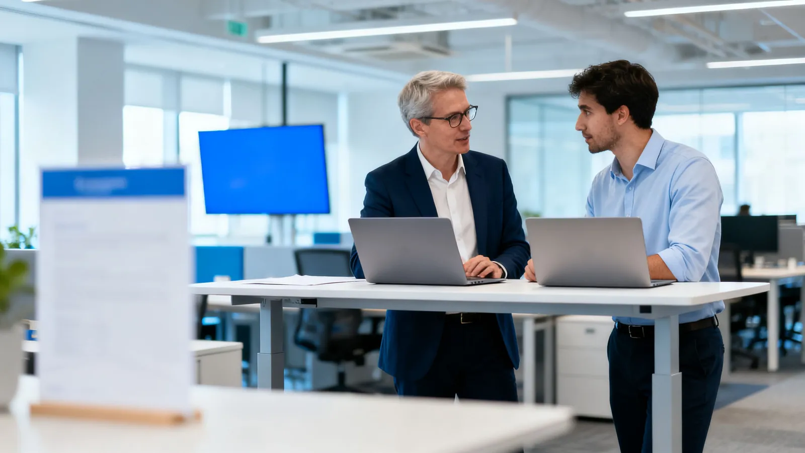 A finance lead and a revenue operations colleague at a software company