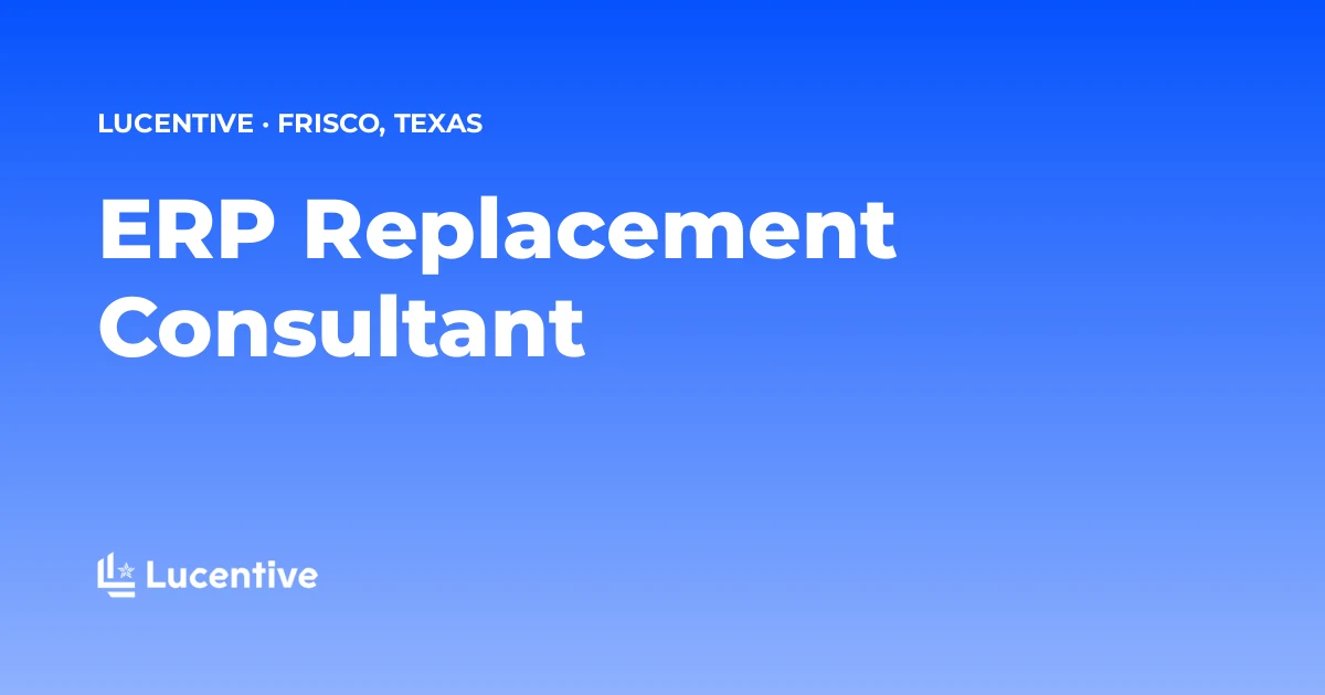 Title card: replacing an ERP system